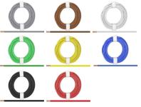 Kupferlitze, 2 x 0,14 mm², 2-adrig, einfarbig 5 m Ring, verschiedene Farben zur Auswahl